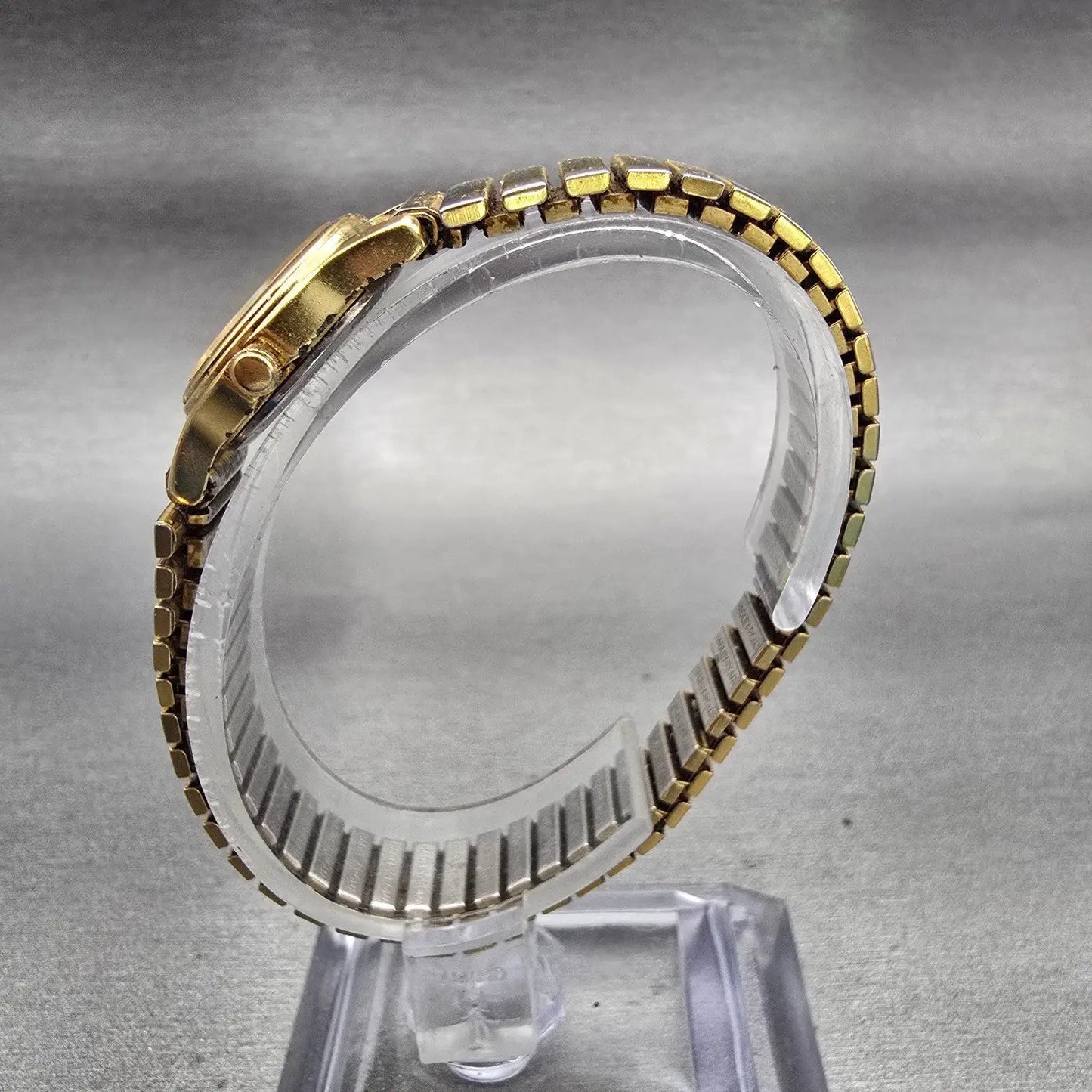 Seiko Watch Women 19mm Gold Dial Gold Tone Round 1N01-0GD0 New Battery Vintage6