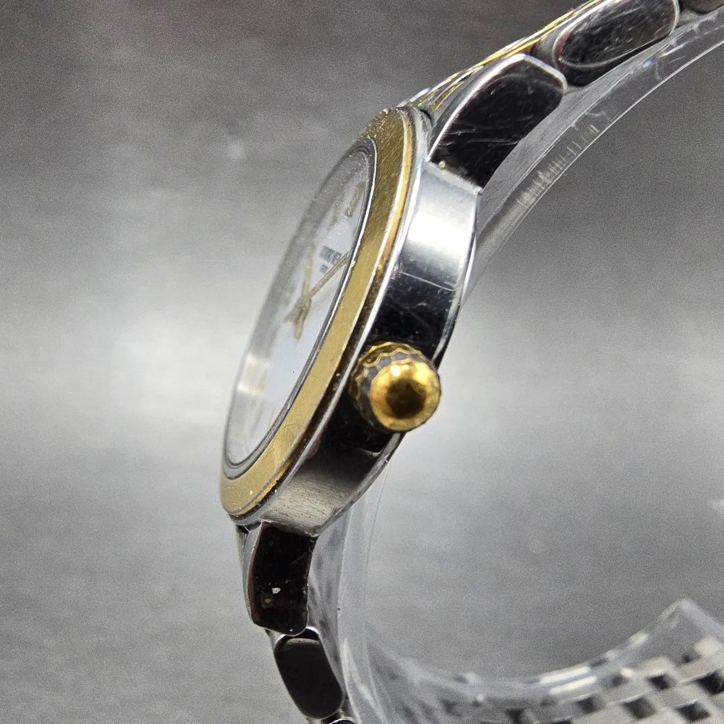 Raymond Weil Toccata Watch Women 25mm White Dial Two Tone Date Round New Batt JK2