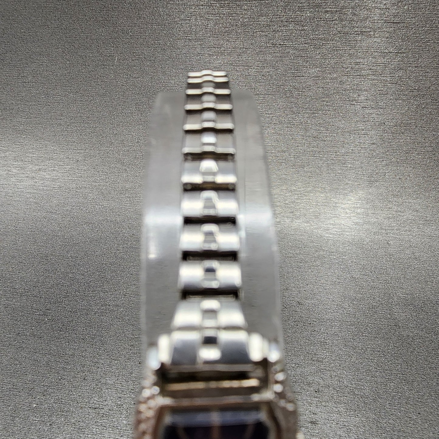 Seiko Tank Watch Women 16mm Blue Dial Silver Tone Octagon Manual 114300 Runs4