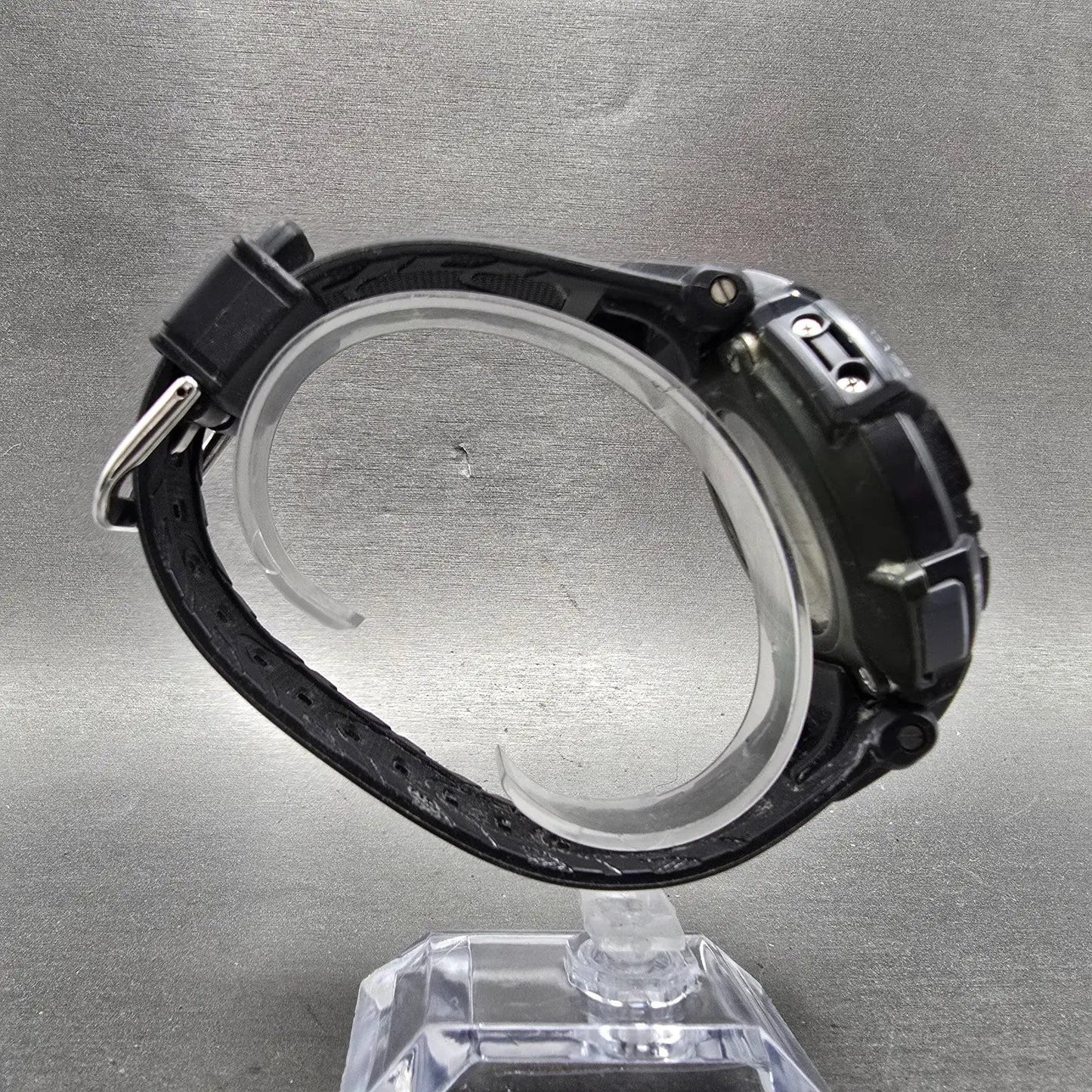 Casio Protek PAG-240 Watch Men 51mm Black Green triple Senor Alarm Solar Works8