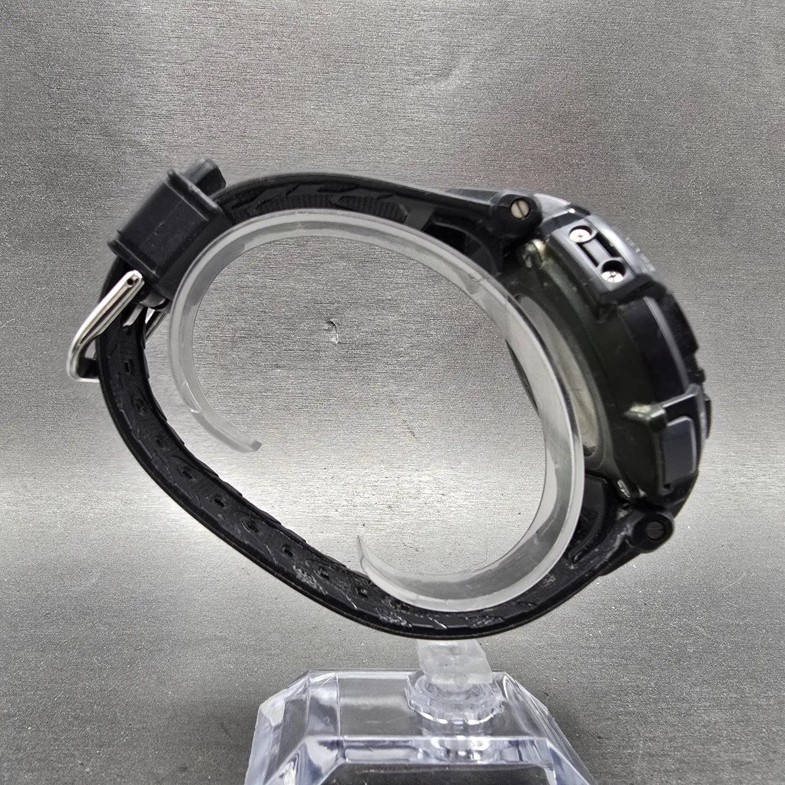 Casio Protek PAG-240 Watch Men 51mm Black Green triple Senor Alarm Solar Works8