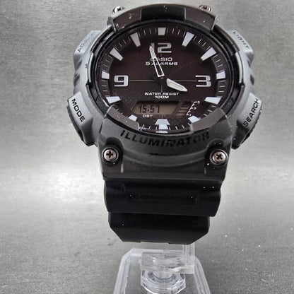 Casio AQ-S810W Watch Men 47mm Black Gray Alarm Chronograph Analog Digital Solar5