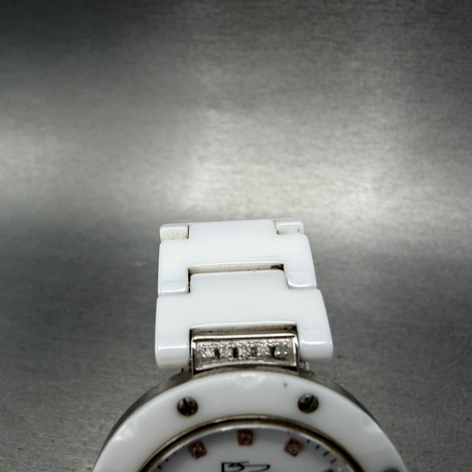 Daniel Steiger Watch Women 35mm White Dial Steel Ceramic Date 8092L New Battery4
