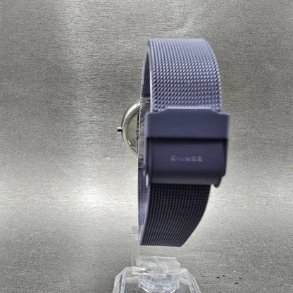 Bering Classic Watch Women 31mm Purple Dial Silver Purple Mesh Band Round Works19