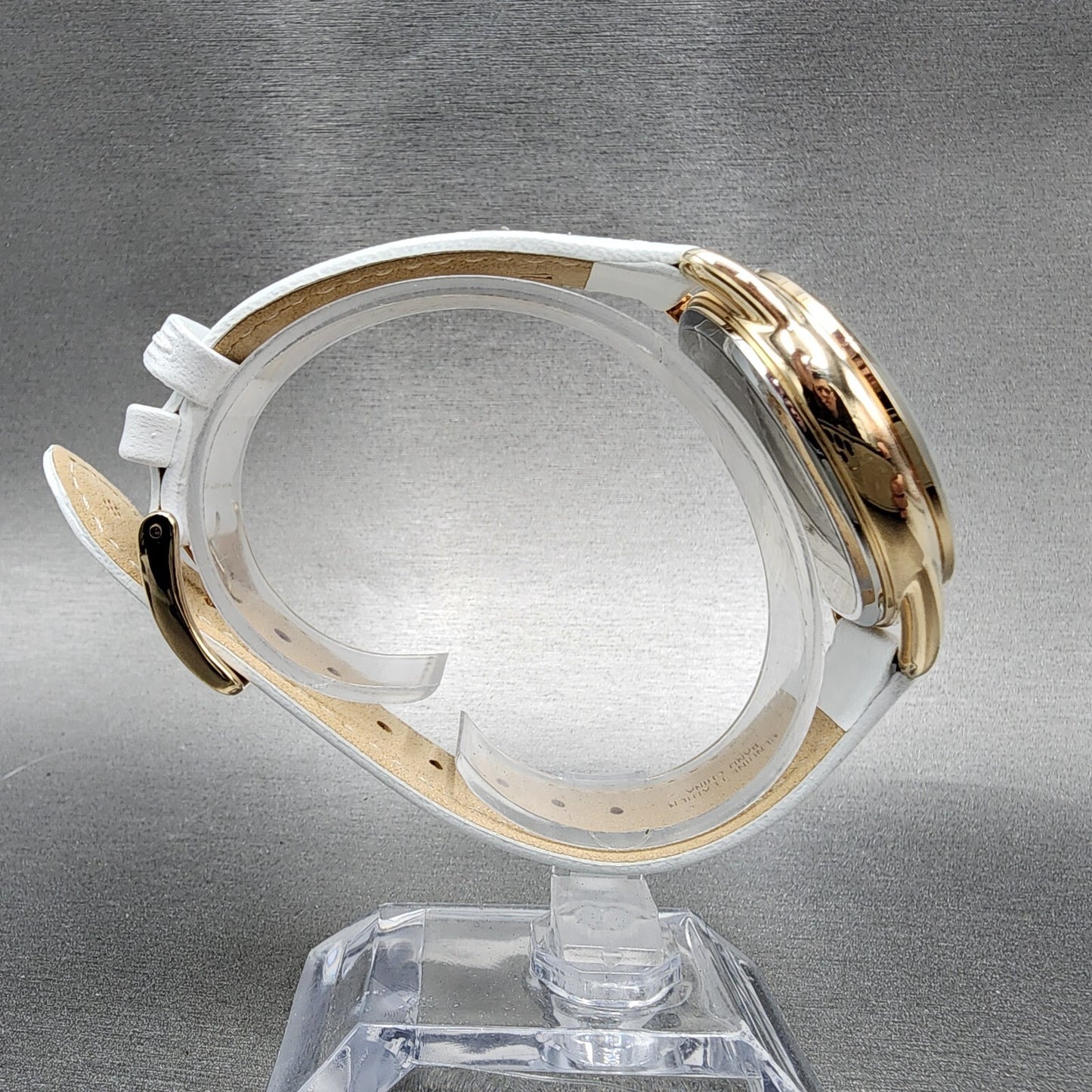Citizen EcoDrive Watch Women 38mm Silver Dial Rose Gold Tone Daydate Round Runs10