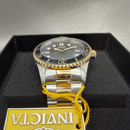 Invicta Pro Diver Watch Men 43mm Black Dial Two Tone Bracelet Round 497062