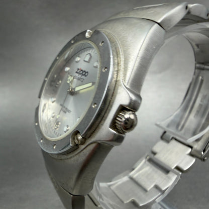 Zippo Watch Men 38mm Silver Dial Silver Tone Round New Battery Vintage2