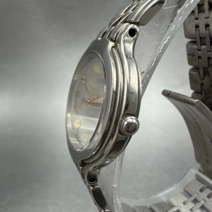 Seiko Exceline Watch Women 24mm Silver Dial Titanium Round 4J41-0070 New Battery2