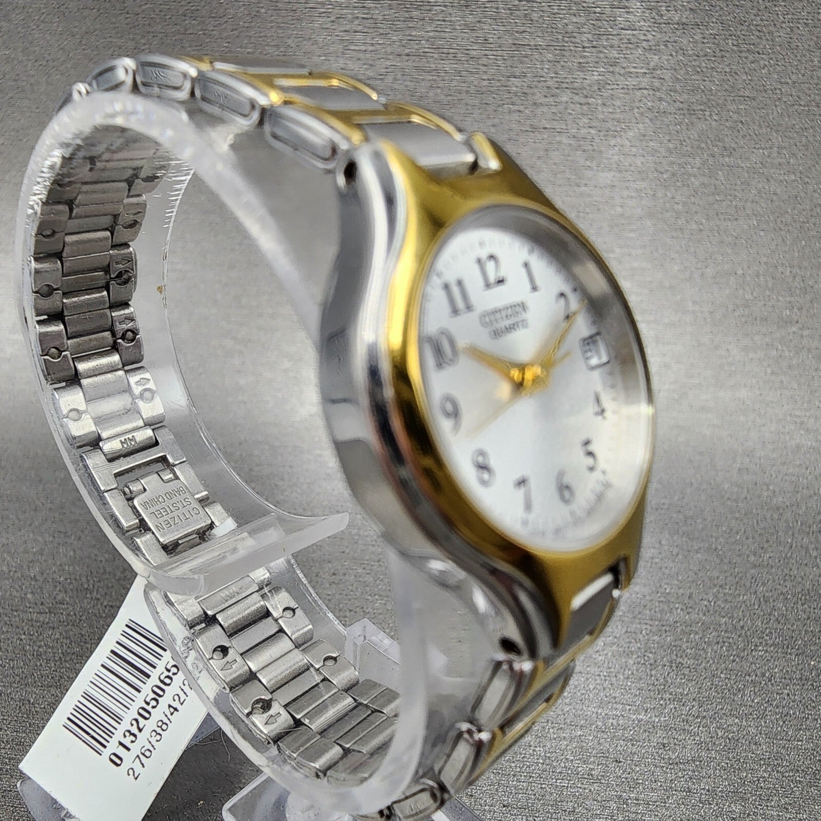 Citizen Watch Women 23mm Silver Dial Two Tone Date Round eu225451a New Battery13