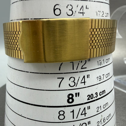 Citizen Forma Tank Watch Men 31mm Champagne Dial Gold Tone Daydate New BatteryAB10