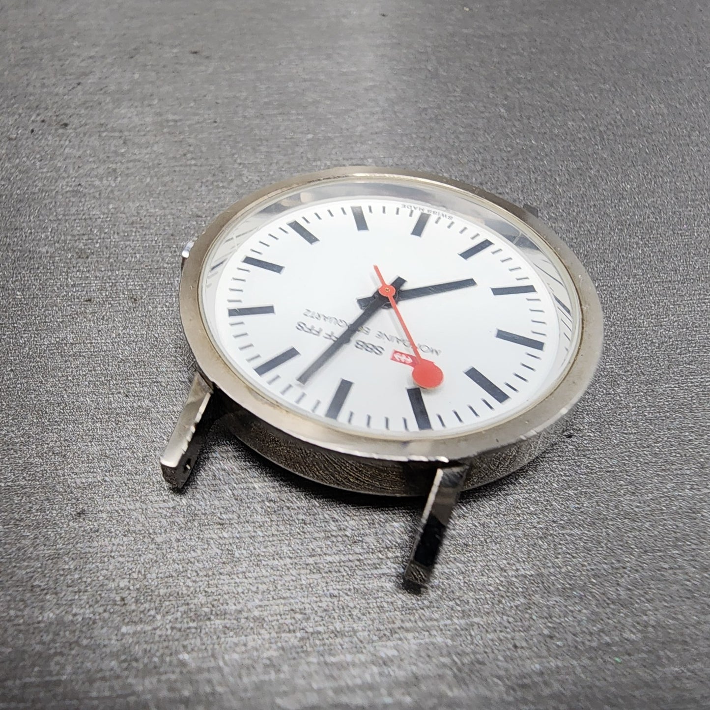Mondaine Ecoquartz Watch Women 33mm White Dial Silver Tone Round PARTS5