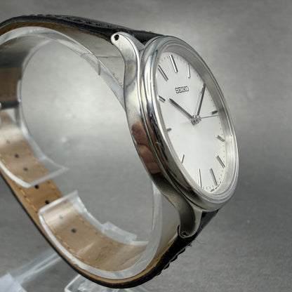 Seiko Watch Men 33mm Silver Dial Silver Tone Round 7n01-0bd0 New Battery Vintage3