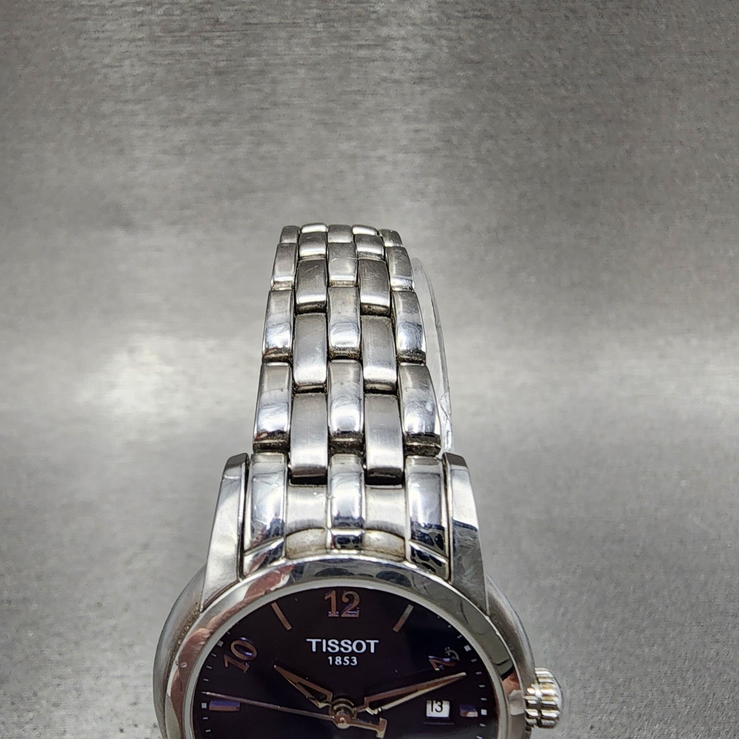 Tissot Ring Watch Women 28mm Blue Dial Steel Date Round R420/320 New Batt4