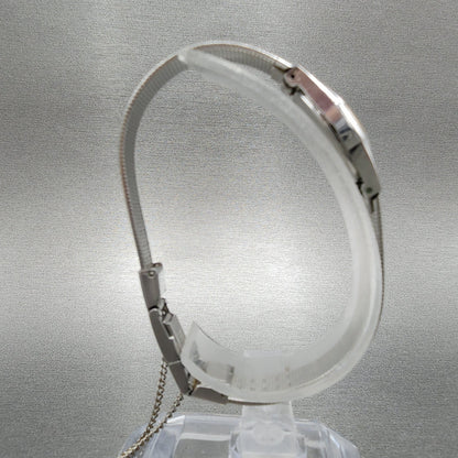 Seiko Watch Women 17mm Silver Dial Silver Tone Octagon 2y00-5048 New battery