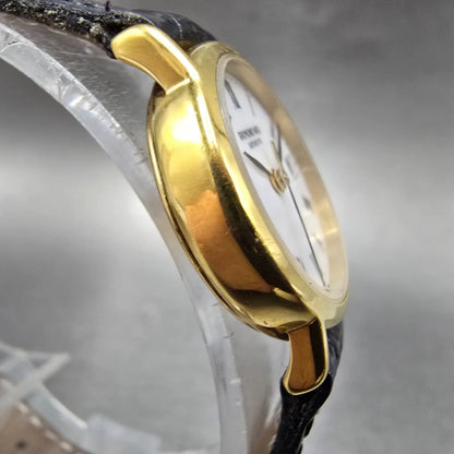 Raymond Weil Watch Women 22mm White Dial Gold Plated Date 5307-2 New Battery3