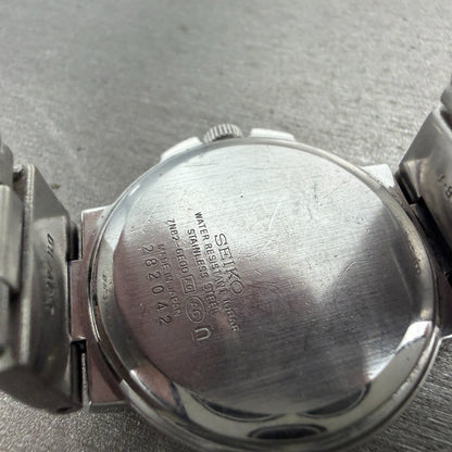 Seiko Lukia Watch Women 29mm Purple Dial Silver Tone Date Round 7N82-6E00 NewBat9