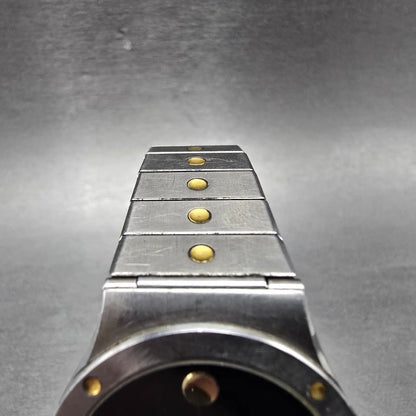 Movado Museum Watch Men 32mm Black Dial Two Tone 86-A2-876Y New Battery W/Box6