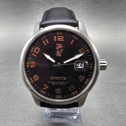 Invicta I Force Watch Men 44mm Black Dial Steel Date Round 12975 New Battery0