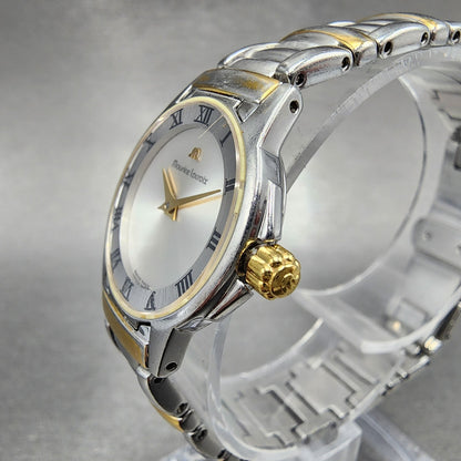 Maurice Lacroix Miros Watch Women 24mm Silver Dial Two Tone Round New Battery2