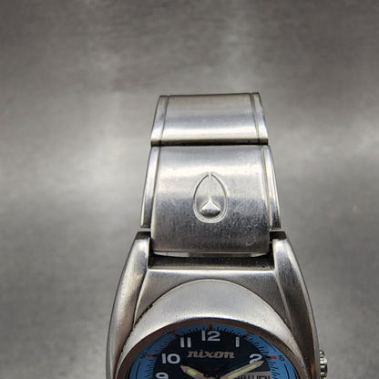 Nixon Don Small Watch Women 29mm Blue Dial Steel Daydate Round New battery4