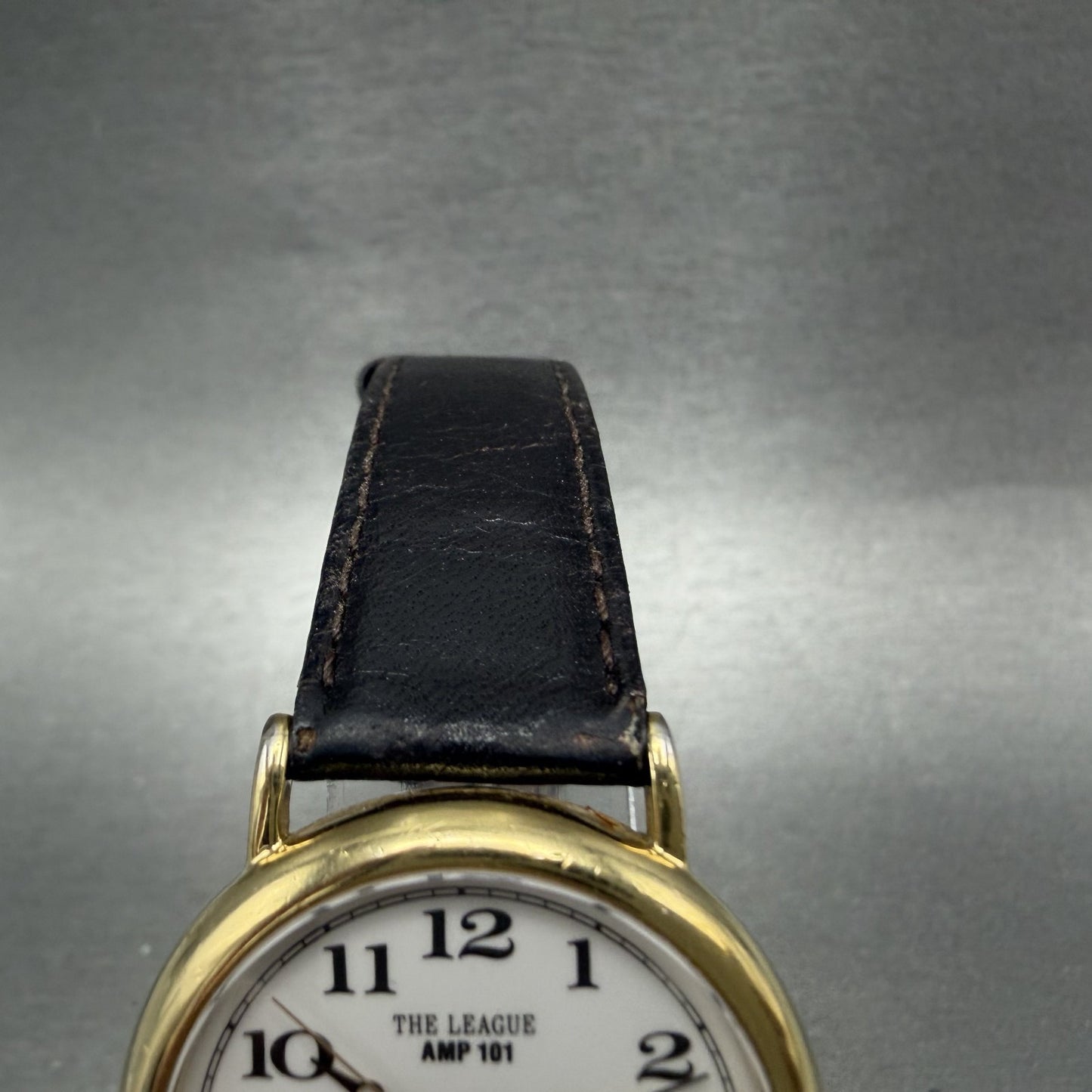 Seiko The League AMP 101 Watch Men 31mm White Dial Gold Tone 5p316190 New Batt4