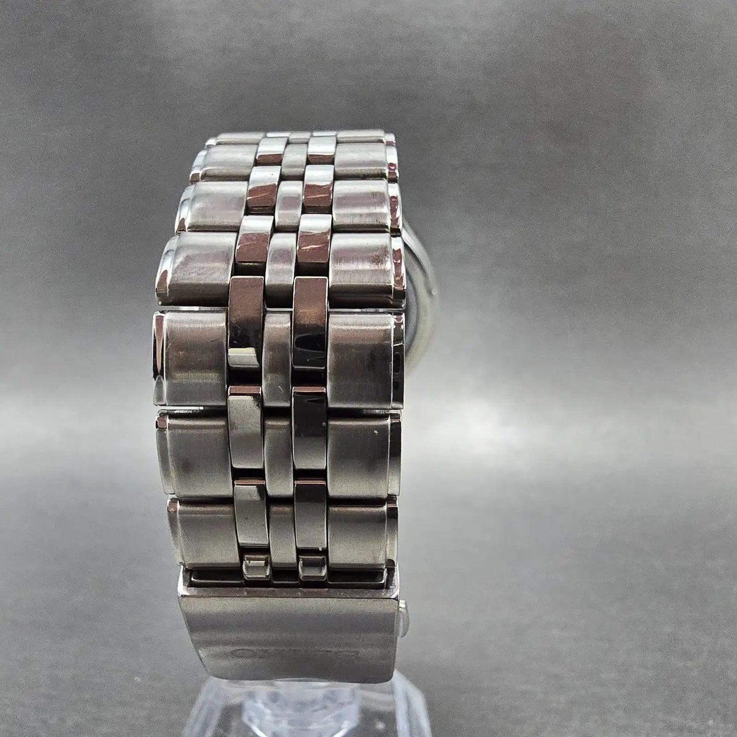 Seiko Solar Watch Men 38mm White Dial Silver Tone Date Atomic 7B22-0AM0 READ!!!!8