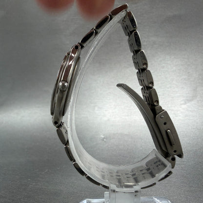 Seiko Exceline Watch Women 24mm Silver Dial Titanium Round 4J41-0070 New Battery6