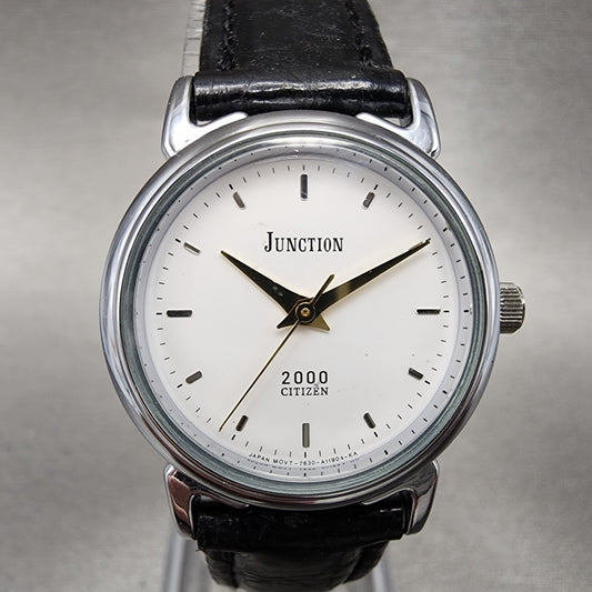 Citizen Junction 2000 Watch Women 26mm White Dial Silver Tone Round New Battery0