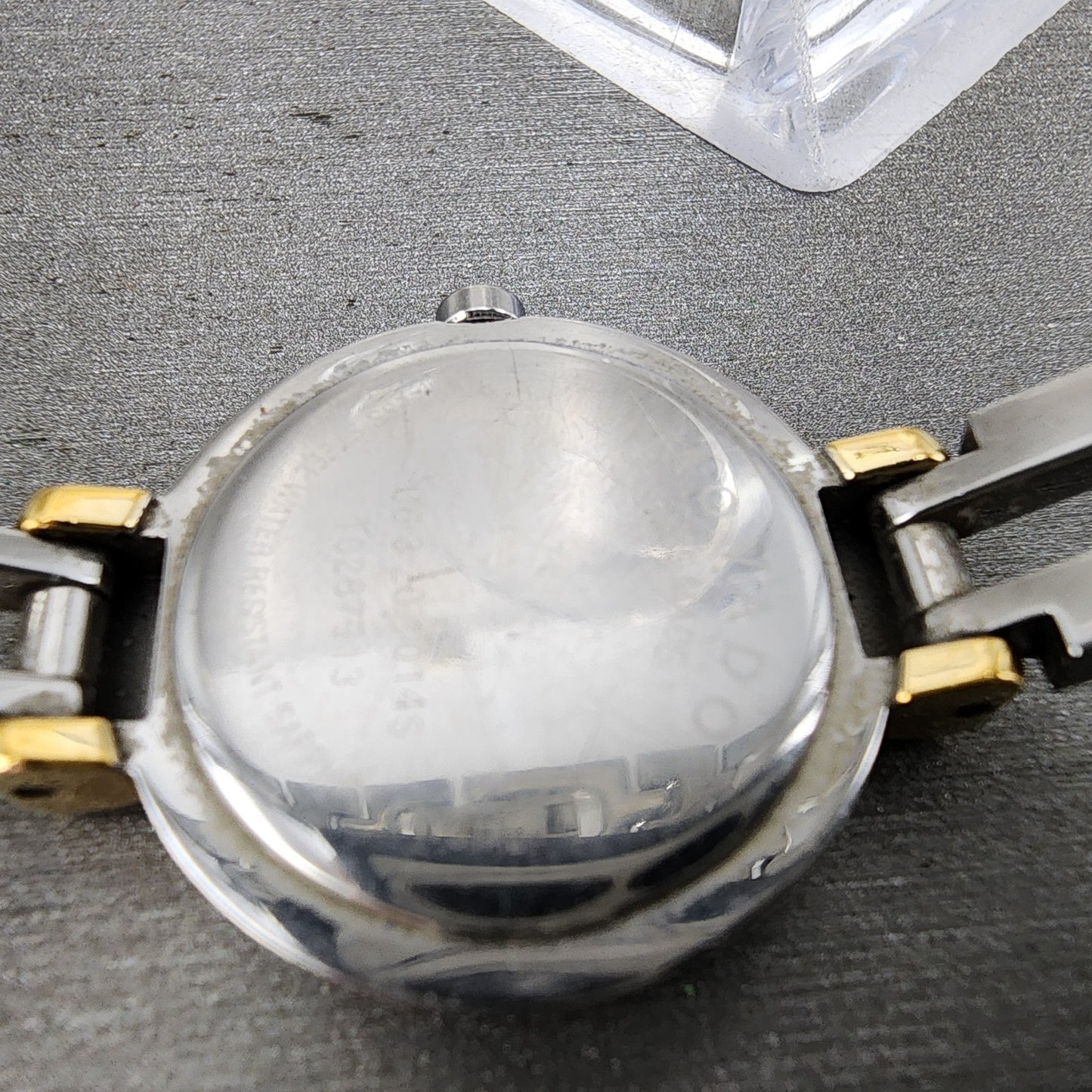 Movado Harmony Watch Women 23mm Black Dial Two Tone Diamond Bezel New Battery9