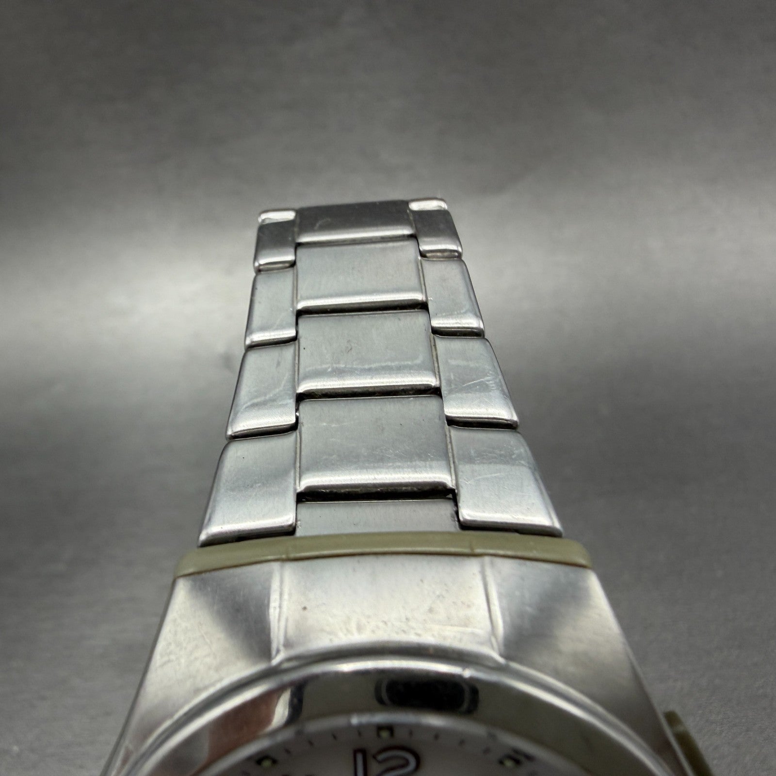 Casio Wave Ceptor Solar Watch Men 41mm White Dial Analog Digital Steel Runs KPO4