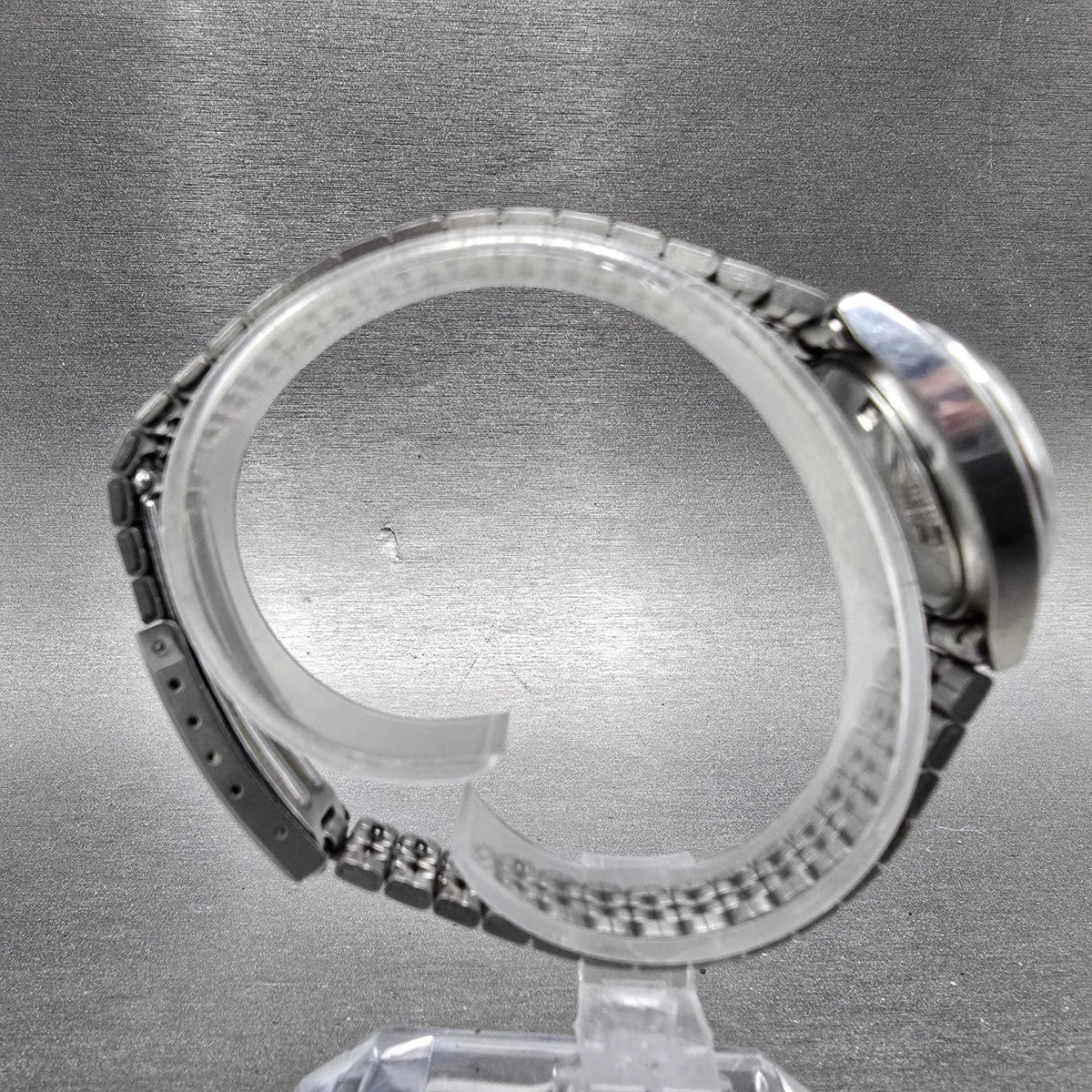 Seiko Automatic Watch Women 25mm Blue Dial Silver Date Round 4205-0170 Runs JP8