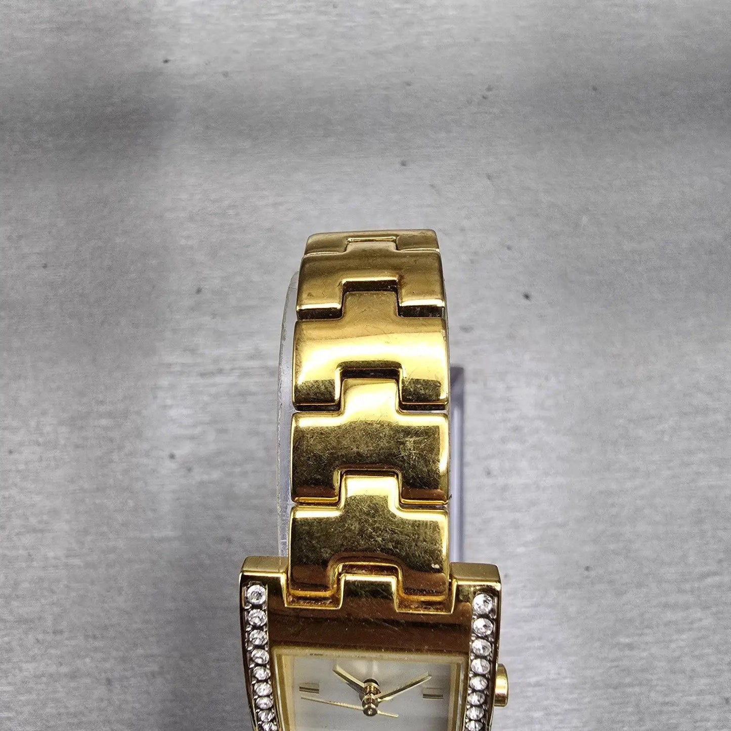 Citizen Watch Women 20mm MOP Dial Gold Tone Gemmed 5930-S99043 New Battery4