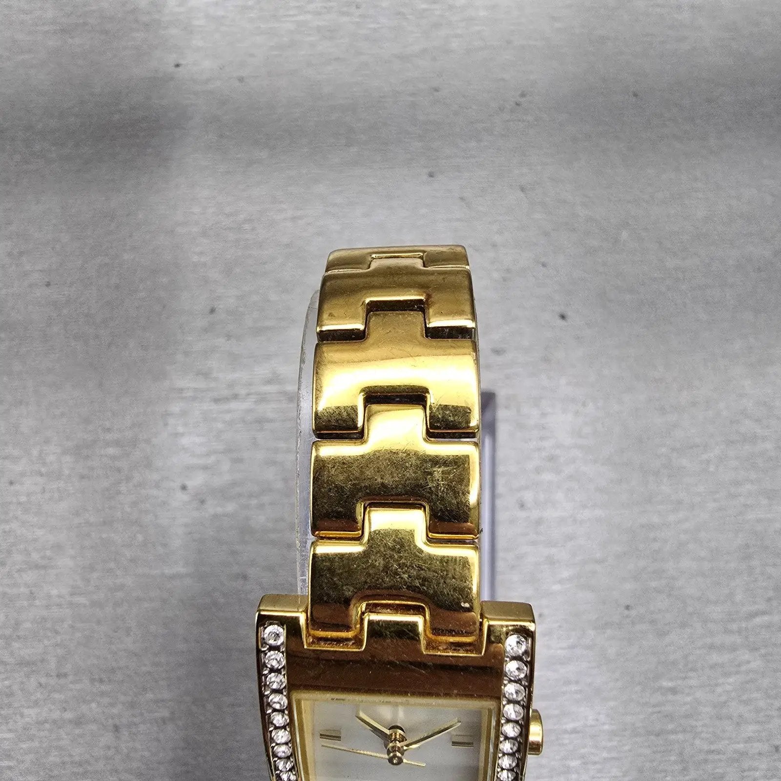 Citizen Watch Women 20mm MOP Dial Gold Tone Gemmed 5930-S99043 New Battery4