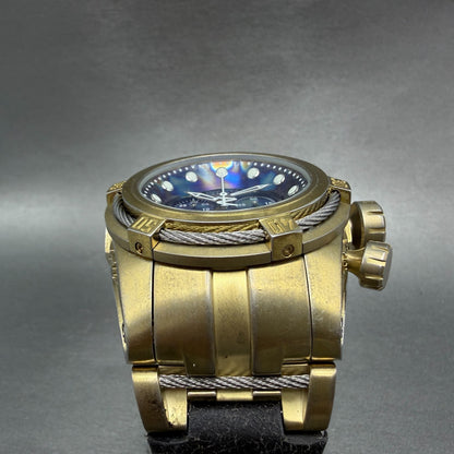 Invicta Reserve Bolt Zeus Empire Watch Men 54mm Blue Dial Gold Tone 17375 Newbat2