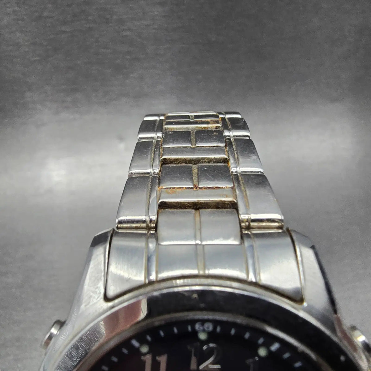 Casio Lineage LCW-100 Watch Men 41mm Black Dial Steel READ!!! Alarm Chrono Solar4
