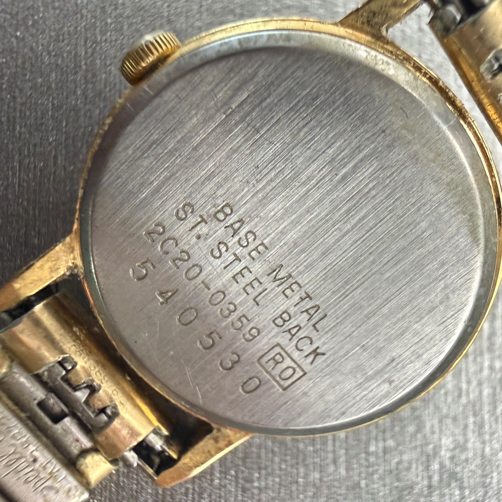 Seiko Watch Women 20mm Gold Dial Gold Tone Round 2C20-0359 Vintage New Battery10