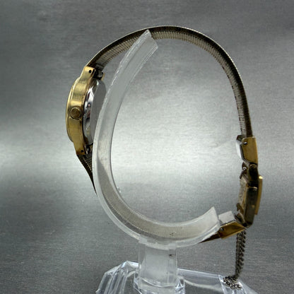 Seiko Watch Women 23mm Champagne Dial Gold Tone Round 4301-0010 New Battery6