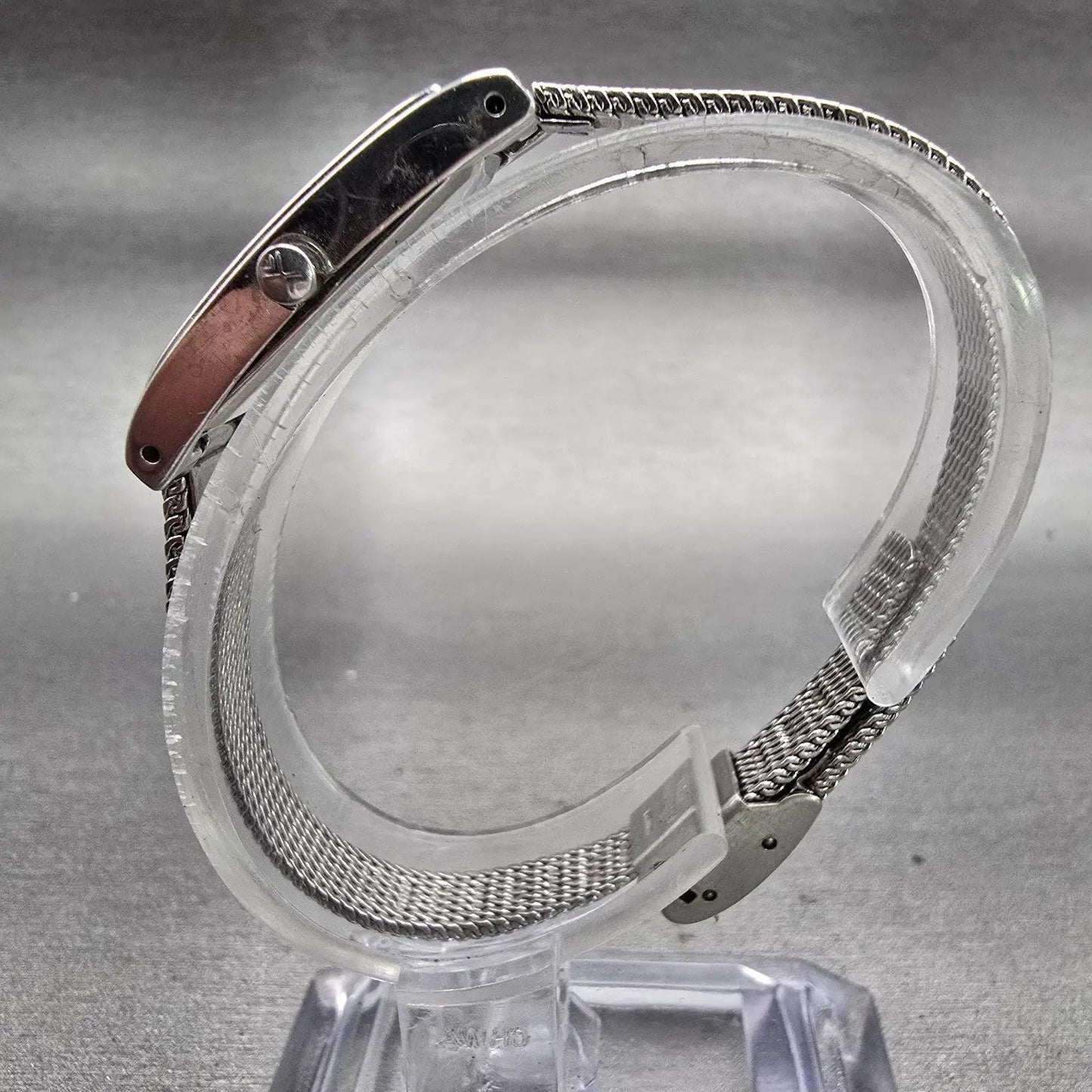 Skagen Denmark Watch Women 13mm Black Dial Silver Tone Rectangle 214SSCB New Bat6