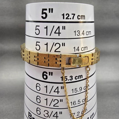 Seiko Watch Women 16mm Gold Dial Gold Tone Oval 7321-5399 New Battery Vintage9