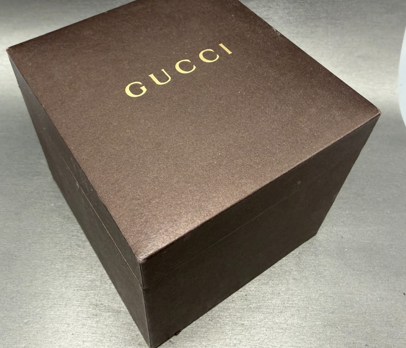 Gucci Watch Box Presentation Brown Cardboard Display Gift MISSING INSERT0