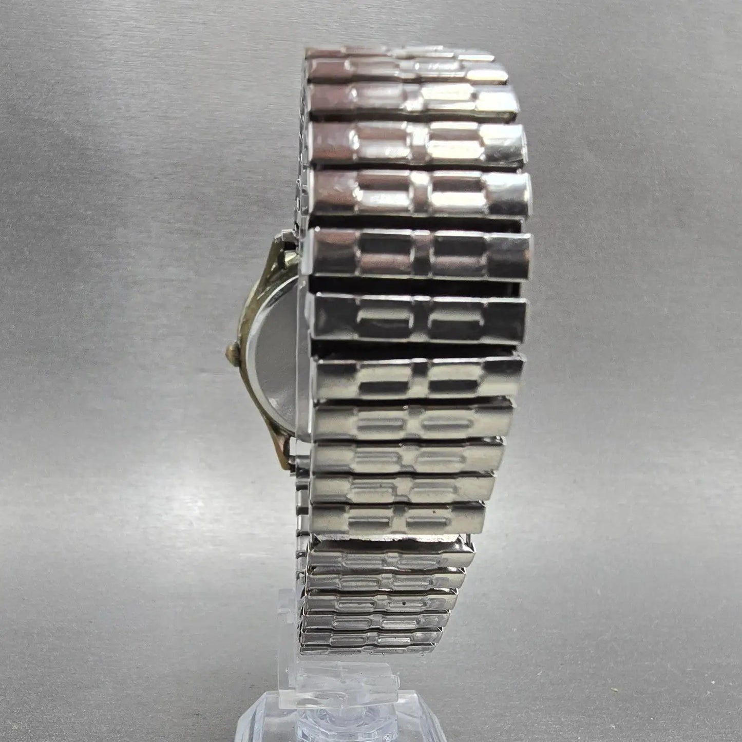 Timex Perpetual Calendar Watch Men 39 Gray Dial Two Tone Date Round New Batt8