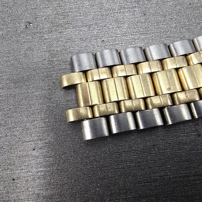 Omega Bracelet Two Tone Stainless Steel 10K Gold Filled 18.8mm Vintage8