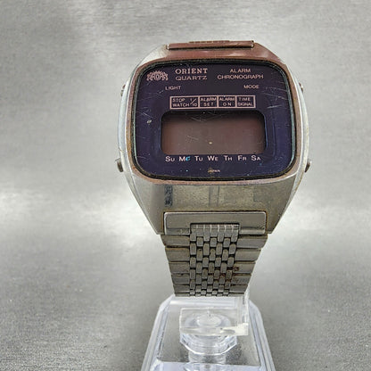 Orient Digital Watch Men 36mm Blue Dial Silver Tone GS74110740 PARTS6