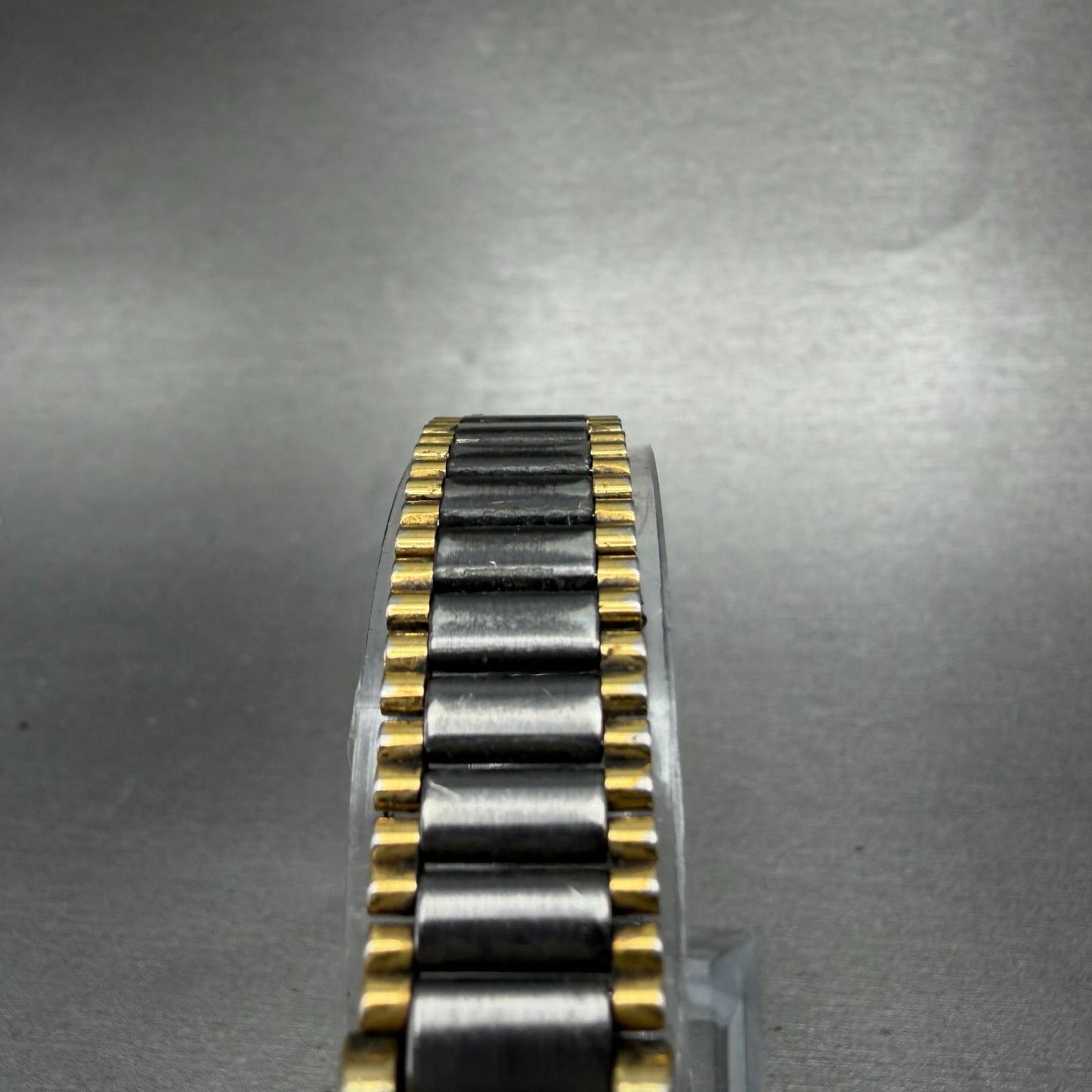 Seiko Tank Watch Women 13mm Black Dial Black & Gold Tone 1E20-551H New Battery 44