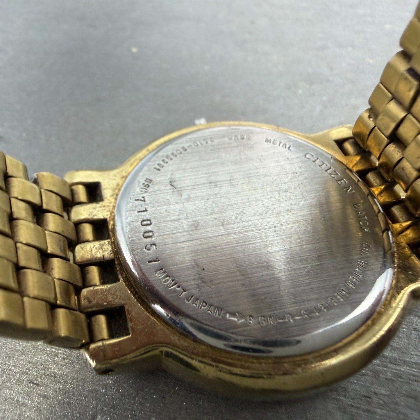 Citizen Watch Men 34mm Champagne Dial Gold Tone Date 2510-S038391 PARTS10
