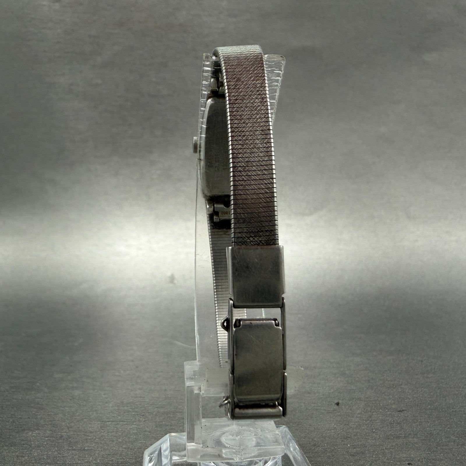 Seko Tank Watch Women 13mm Silver Dial Silver Tone 1320-6079 New Battery Vintage7