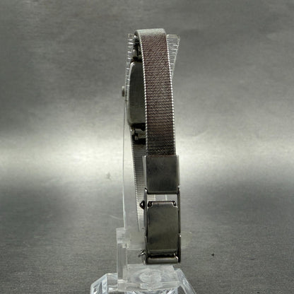 Seko Tank Watch Women 13mm Silver Dial Silver Tone 1320-6079 New Battery Vintage7