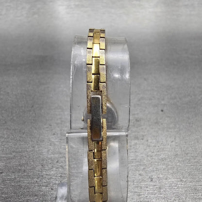 Citizen CQ Watch Women 16mm Champagne Dial Gold Tone Round 4-040929 New Battery7