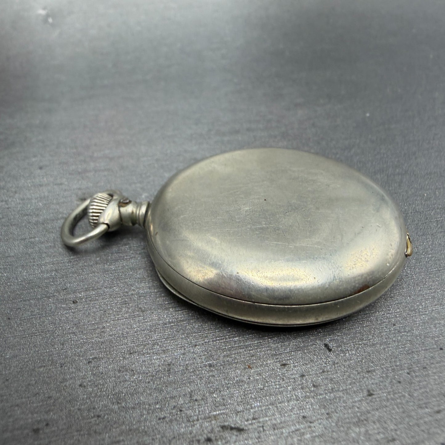 Elgin Pocket Watch 41.5mm White Dial Silver Tone Grade 94 Round Manual Wind PART8