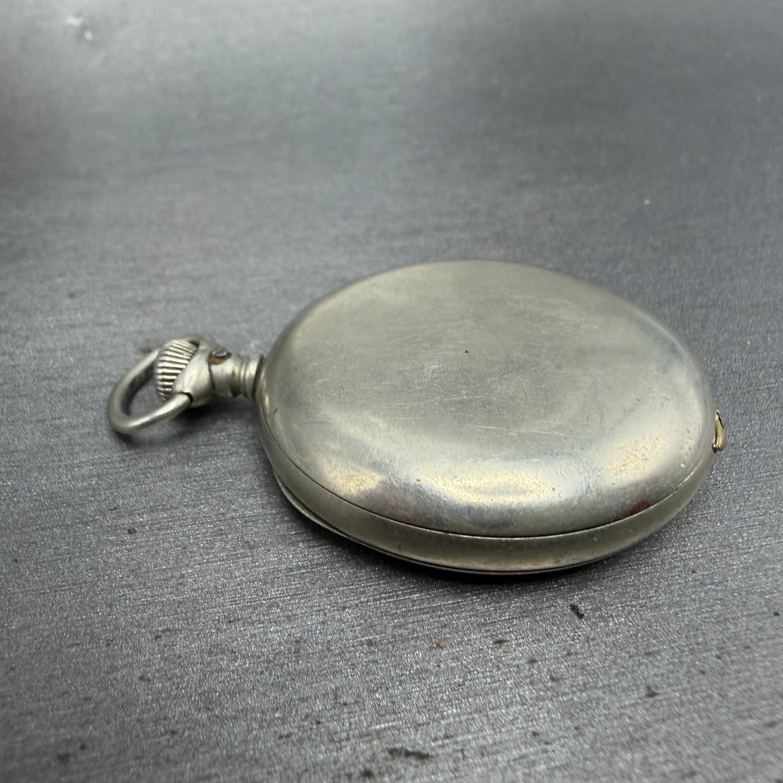 Elgin Pocket Watch 41.5mm White Dial Silver Tone Grade 94 Round Manual Wind PART8